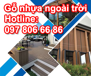 gỗ nhựa ngoài trời